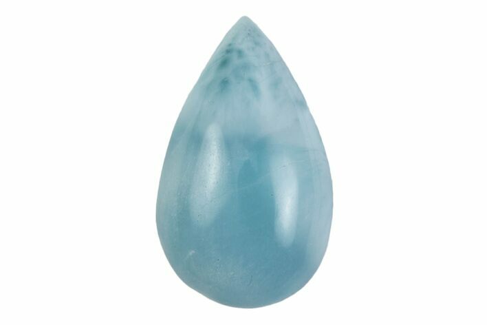 Polished Larimar Cabochon - Dominican Republic #370575